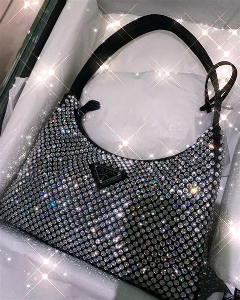 prada sparkly shoulder bag|prada bag with small pouch.